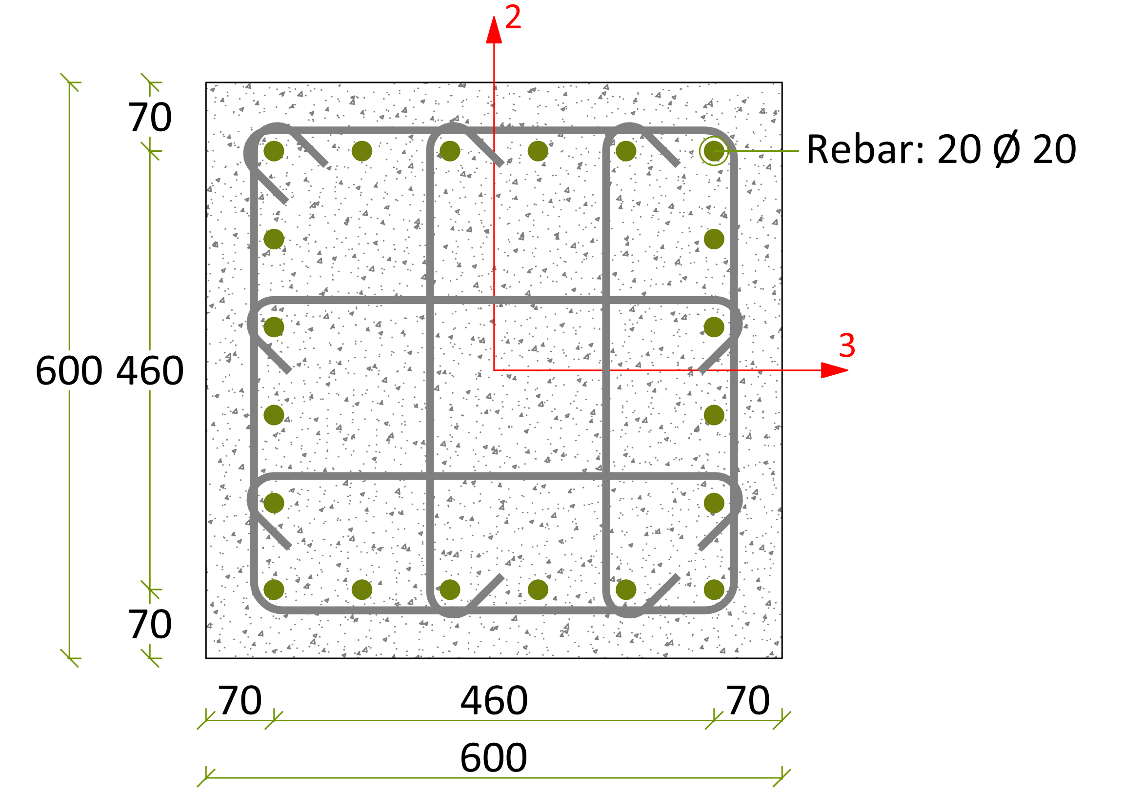 Existing Reinforced Column Section